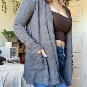 American Eagle Waffle Cardigan